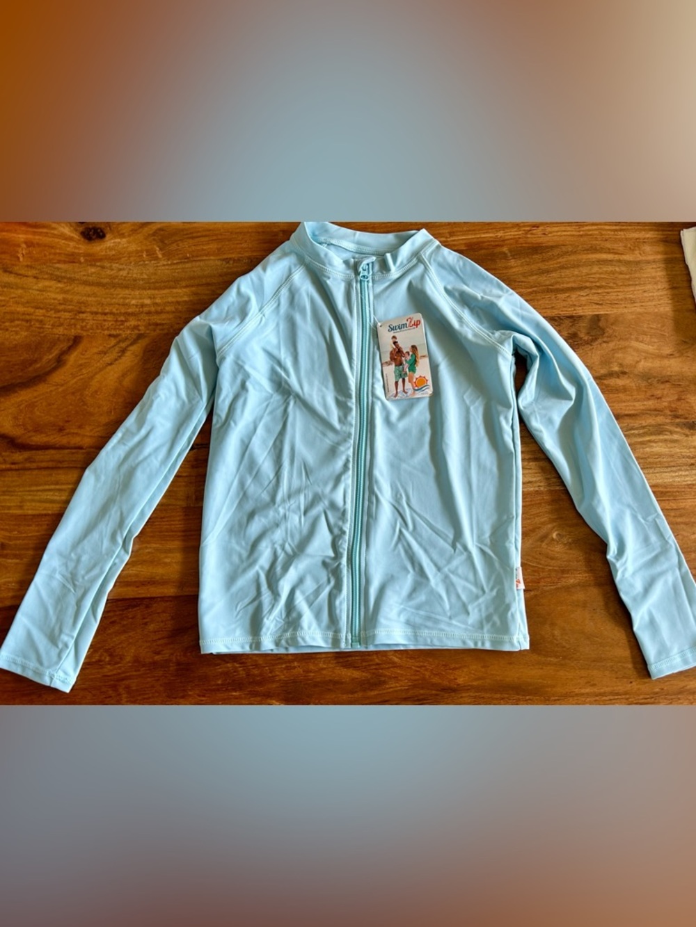 Swim zip UPF 50 + Kids Dream Blue Zip-Front Swim Rash Guard